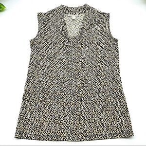 Dana Buchman Animal Print Sleeveless top Sz S